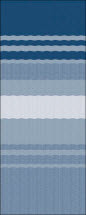 A RV awning fabric color swatch showing an example of "Ocean Blue Dune Stripe"